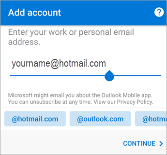 Enter your email address.