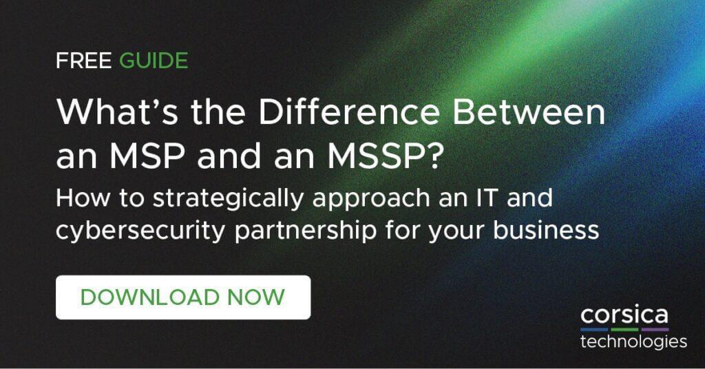 Difference between MSP MSSP graphic.