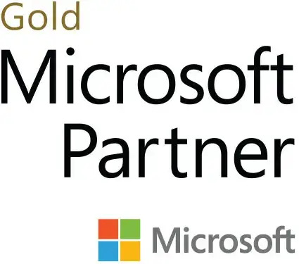 Microsoft Partner Gold logo.