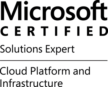 Microsoft Certified Technology Solutions Expert Cloud Platform and Infrastructure logo.